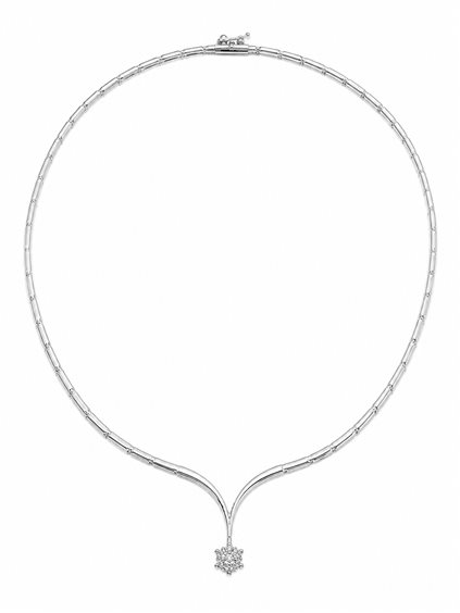 Halskette Cianfrone Gioielli Dame in Gold Diamante 0.17 Ct COOR-65-198 - COOR-65-198